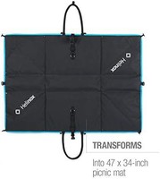Helinox 折纸手提包组合装备携带系统和野餐垫,黑色