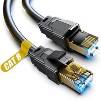 以太網電纜 6 英尺(約 1.8 米)高速 26AWG Cat8 LAN 網絡電纜
