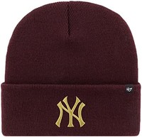 '47 品牌冬季帽子 - Haymaker 金属纽约洋基栗色