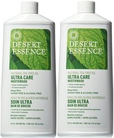 DESERT ESSENCE Ultra Care 漱口水 - 用天然茶树油制成 - 无糖，不含*精 - 超大薄荷，453.59 毫升（2 瓶装）
