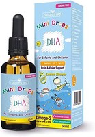 natures aid DHA Omega-3 嬰兒和兒童迷你滴劑，無糖，50 毫升（6 件裝）