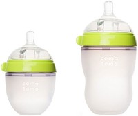 comotomo 天然婴儿奶瓶-绿色，8盎司（约236.56 毫升）+ 5盎司（约147.85 毫升）