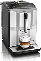 SIEMENS 西門子 全自動咖啡機 EQ300,精致的卡布奇諾和濃縮咖啡,易于維護和清潔,小巧緊湊,銀色,TI353201RW