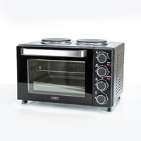 STATUS Amarillo 黑色迷你烤箱:25 升容量烤箱,带烤功能和双热板 2 / 1400W / AMARILLO1PKB