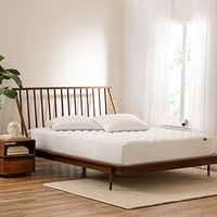 Serta 舒达 Power Clean 绗缝柔软防水床垫保护垫,单人床,白色