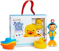 munchkin 满趣健 宝宝的*个洗澡玩具,沐浴玩具套装,包含婴儿注册和送礼的礼品盒