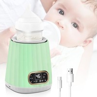O 保溫瓶,嬰兒奶瓶加熱器,自動嬰兒奶瓶搖床,45℃ / 55℃ 自動絕緣,三檔可調,嬰兒食品加熱器,帶 LCD 顯示屏(*)