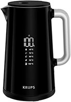 KRUPS 克鲁伯 BW8018 Smart'n Light 电热水壶 5 个温度等级 数显 30 分钟保暖功能  1.7 升容量 黑色