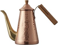 Kalita 咖啡铜壶 细长铜把木手柄 TSUBAME&Kalita#52204 0.7L