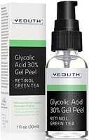 Glycolic Acid Peel 30% 專業化學面部皮,含視黃醇、綠茶提取物、**痕、膠原蛋白提