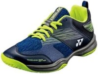 YONEX 尤尼克斯 Power Cushion 37 Wide Badminton Court Shoe (Navy/Yellow)