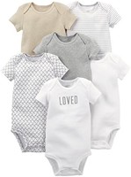 Carter's 孩特 Simple Joys by Carter's 男女通用婴儿短袖连体衣，6 件装