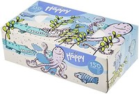bella baby Háppy Bella Baby Happy 纸巾盒 2 层包装,章鱼图案,彩色,150 件