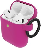 OtterBox 水獺 適用于 Apple AirPods (* 1 代和* 2 代)軟觸防摔保護套,粉色