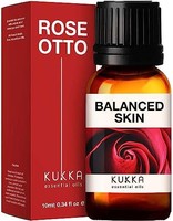 Kukka 玫瑰精油 适用于皮肤和芳香玫瑰精油适用于扩散器、皮肤、面部、*和香水(10 毫升)
