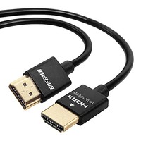 BUFFALO 巴法絡 Buffaro HighSpeed HDMI 數據線 4K 適用 細長型 2米 黑色 BSHD3S20BK/N