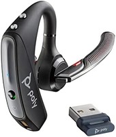 Poly 博诣 Plantronics 缤特力 单耳蓝牙耳机 防水 兼容台式电脑 黑色 206110-102
