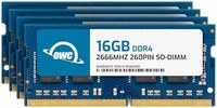 OWC 64GB (4 x 16GB) PC21300 DDR4 2666MHz SO-DIMMs 内存 兼容 Mac Mini 2018、iMac 2019 及以上