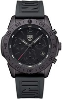 LUMINOX 鲁美诺斯 男士 指针式 瑞士石英机芯 手表 橡胶表带 XS.3141.BO, 黑色, 摩登