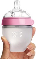 comotomo 天然感觉婴儿奶瓶，粉色，5盎司（约141.75g）