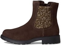 Clarks 其乐 女式 Opal Sky 及踝靴, 深棕色（Dark Brown Suede）, 6 Wide