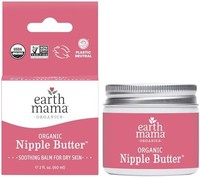 Earth Mama 乳头黄油哺乳霜 ，不含羊毛脂，可以护理干性皮肤，Non-GMO 项目认证，60毫升