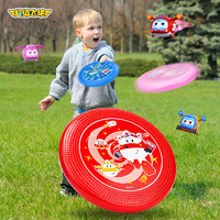 PLUS会员：超级飞侠 儿童玩具飞盘飞碟室外远距离软飞盘回力标竞赛户外玩具 乐迪红