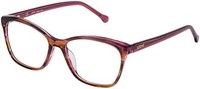 LOEWE 羅意威 中性 成人 VLWA07M5306DB 眼鏡架,多色(棕色/粉紅色/深橙色),55, 多色(棕色/粉紅色/深橙色), 55