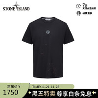 STONE ISLAND石头岛  79152NS84 T恤 黑色 M