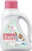 Dreft 卓夫特 Stage 2: 活性嬰兒液體洗滌劑新生兒或嬰兒 (HEC) 50 盎司,