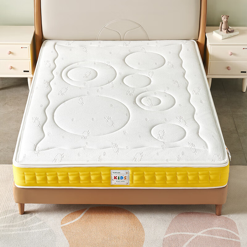 全友（QUANU）家居床垫 防螨护脊椰丝棉床垫乳胶床垫舒适睡眠床垫子105 小绵羊款儿童床垫A(1.2米)