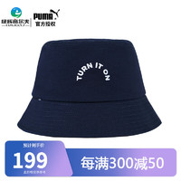 彪马（PUMA）高尔夫球帽女士渔夫帽23年秋季 运动休闲遮阳帽 golf球帽女 02531101 深蓝色