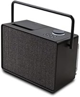 PURE Evoke Play 适用于室内和室外的多功能音乐系统（DAB+/FM 收音机、互联网收音机、播客、Spotify Connect、蓝牙，具有丰富的 40W 立体声）咖啡黑