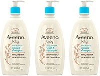 Aveeno 艾惟诺 婴儿天然燕麦提取每日保湿沐浴洗发露，适合娇嫩的皮肤(Pack of 3)