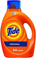 Tide 汰渍 洗衣液皂液，优质洗衣效果 (HE)，原味，64 支装