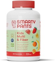 SmartyPants 多种维生素 帮助消化健康 120粒果冻状软胶囊装 无任何人工香料 不含麸质 1件装 适合儿童