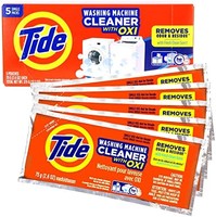 Tide 汰渍 洗衣机清洁剂，适用于涡轮和波轮洗衣机，75g，5盒装