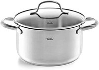 Fissler 菲仕乐 San Francisco/不锈钢锅 汤锅(1.9 L - Ø 16 cm) ，带玻璃盖、倾倒边缘、测量刻度