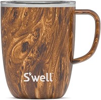 swell 四维 保温杯 不锈钢材质 旅行 12.0盎司(约340.2克) 柚木色