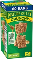 NATURE VALLEY 天然山谷 Nature's Valley 格蘭諾拉麥片棒，脆燕麥 N Honey，60 Count