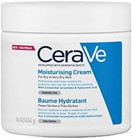 CeraVe 適樂膚 保濕霜 | 454 克/16 盎司 | 日常面部、身體和手部保濕霜，可即時持久保濕