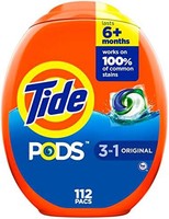 Tide 汰渍 PODS 洗衣皂荚,原始香味,112 支装