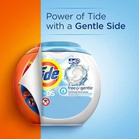 Tide 汰渍 Free 温和洗衣粉盒 72 粒 无味 低敏感 适合敏感肌肤