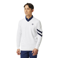泰勒梅 高尔夫针织衫套头衫男士毛线衣 打底衫保暖高尔夫球衣N87335 白色XO