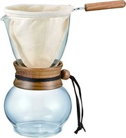 HARIO 手沖咖啡機 含水過濾器 玻璃材質 0.48升 黃褐色 DPW-3