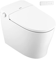 MOEN 摩恩 ET900 EToilet 2 系列无水箱一体式加长坐浴盆马桶,白色,带遥控和自动冲洗功能