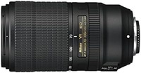 Nikon 尼康 用于单反的VR长焦镜头 AF-P 70-300mm f/4.5-5.6E，黑色