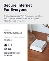 Gryphon Guardian 网状 WiFi 路由器 - 家长控制系统,带下一代防火墙和内容过滤器 - 双频 1.2 Gbps