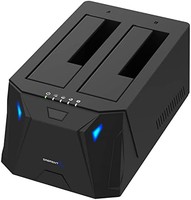 SABRENT USB 3.0 转 SATA I/II/III 双槽外置硬盘扩展坞，适用于 2.5 或 3.5 英寸 HDD、SSD