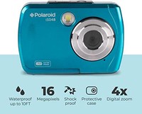 Polaroid 寶麗來 IS048 防水即時共享 16 MP 數碼便攜式手持式動作相機IS048-TEAL 藍*